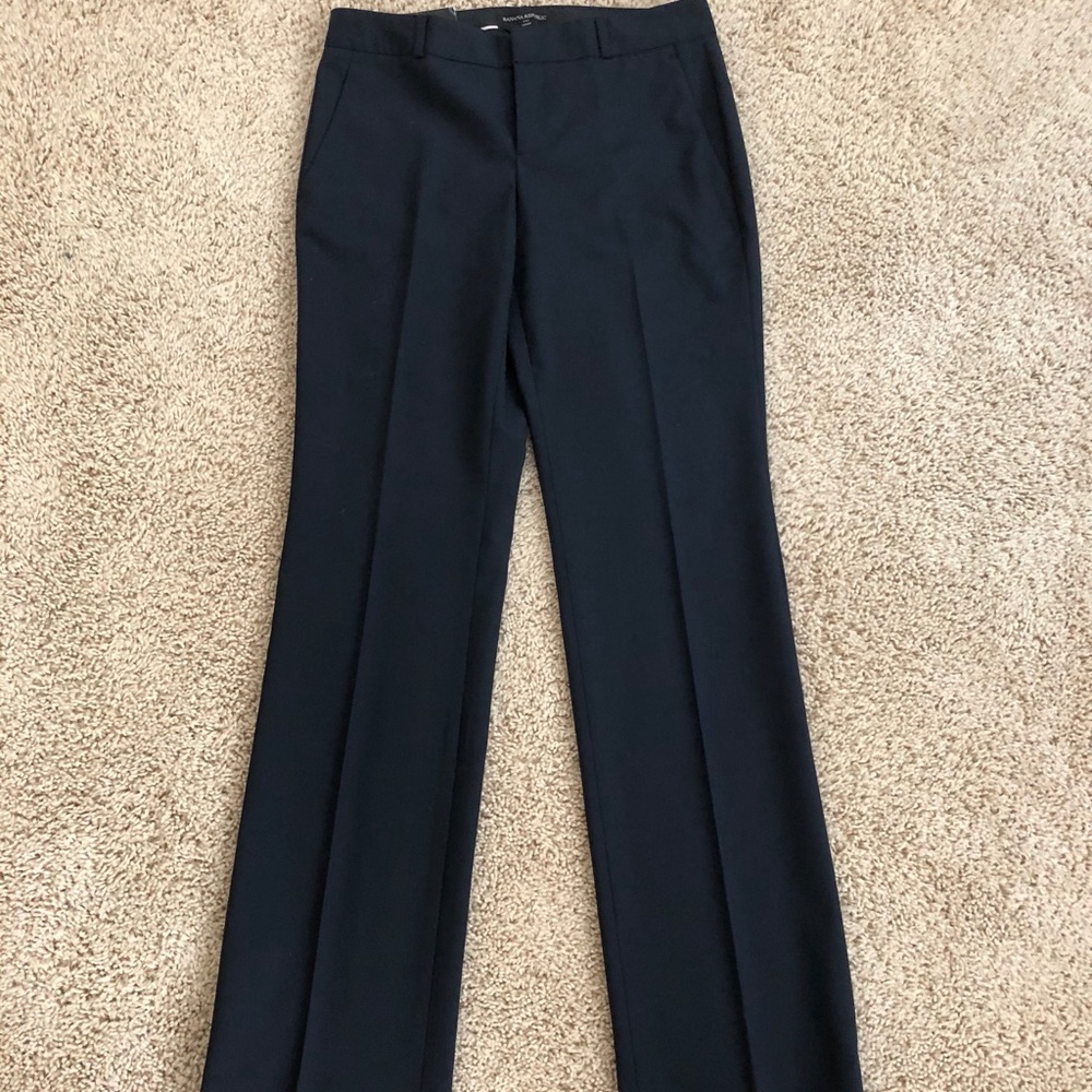 Banana Republic Navy Blue Logan Trouser